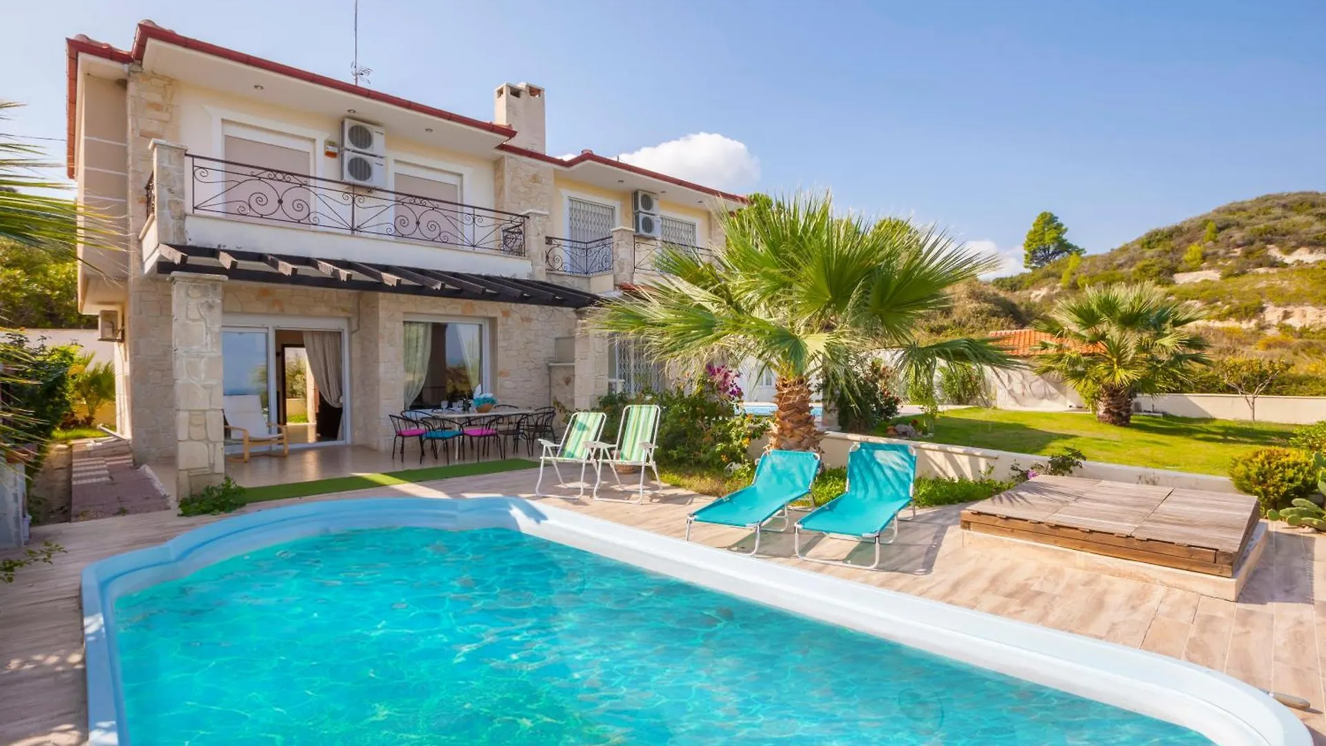 Panoramic View Villa Anna Pefkochori Grecia